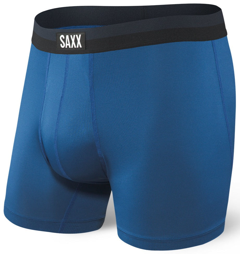 SAXX Sport Mesh Boxer Brief Fly Navy/City Blue (2-Pack)