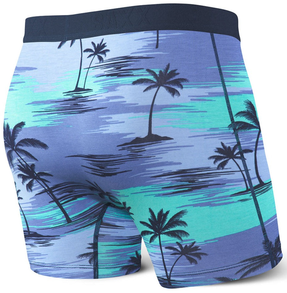 SAXX Ultra Boxer Brief Blue Palm Sunset