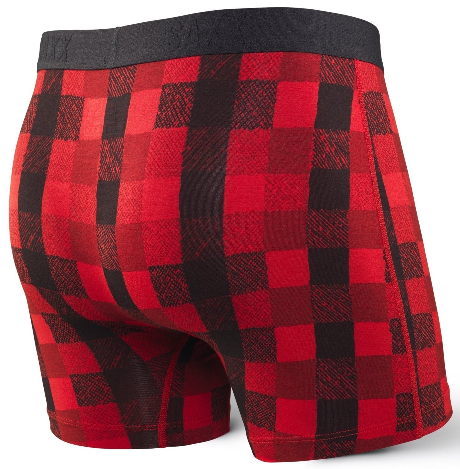 SAXX Vibe Boxer Modern Fit Rouge Bûcheron À Carreaux